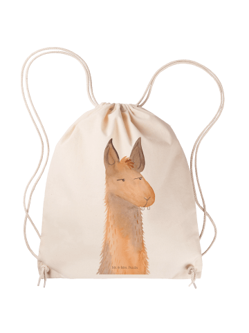 Mr. & Mrs. Panda Beutelrucksack Lamakopf Genervt ohne Spruch in Creme