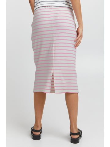 ICHI Sweatrock IHLOUISANY SK - 20116421  Gestreifter Sweatrock in Pink