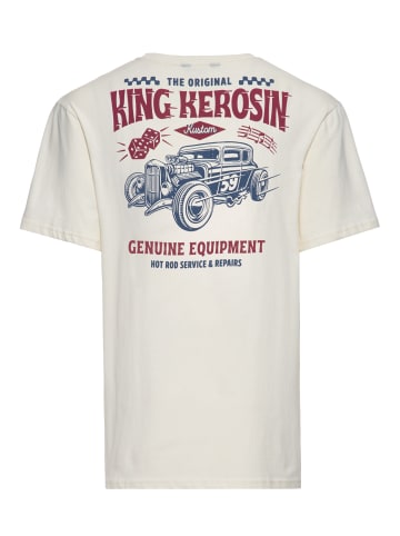 King Kerosin King Kerosin T-Shirt Hot Rod Service & Repairs in offwhite