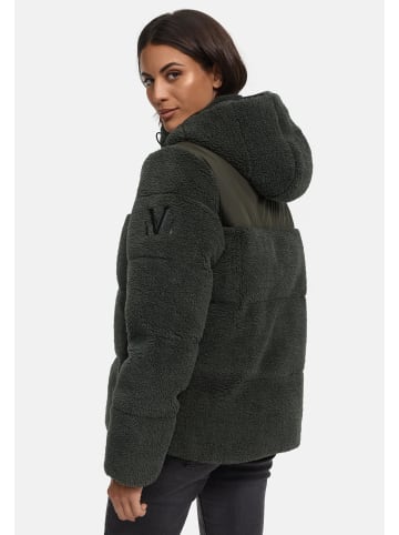 Marikoo Kapuzenplüschjacke Kaguraa 16 in Olive