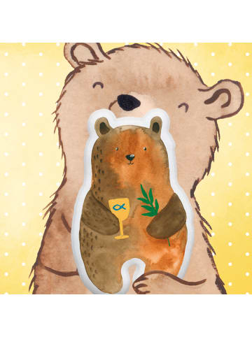 Mr. & Mrs. Panda Kissen Bär Konfirmation ohne Spruch in Weiß