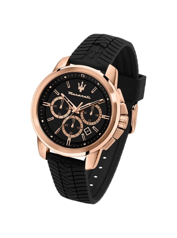 Maserati Chronograph-Armbanduhr Maserati Successo in schwarz groß (ca. 44mm)