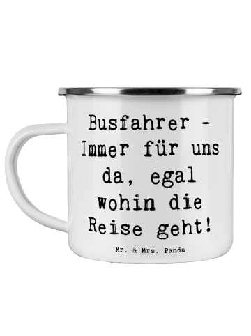 Mr. & Mrs. Panda Becher Spruch Busfahrer Held mit Spruch in Weiß