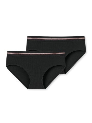 Schiesser Panties Teens Girls Long Life Cotton in Schwarz