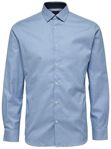 SELECTED HOMME Hemd SLHSLIMNEW-MARK in Blau