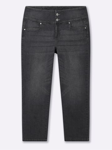 sheego High-waist-Jeans in anthrazit-grey-denim