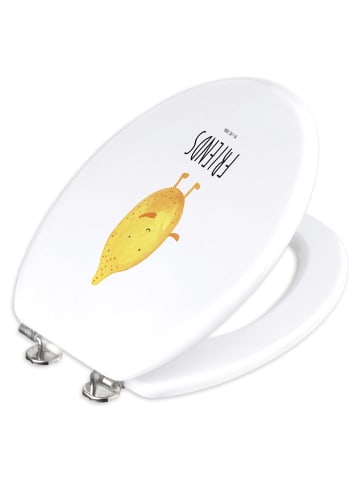 Mr. & Mrs. Panda klo deckel Beste Freunde Zitrone mit Spruch in Weiß