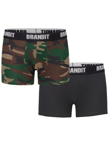 Brandit Boxershort "Boxer Shorts Logo 2 Pack" in Camouflage