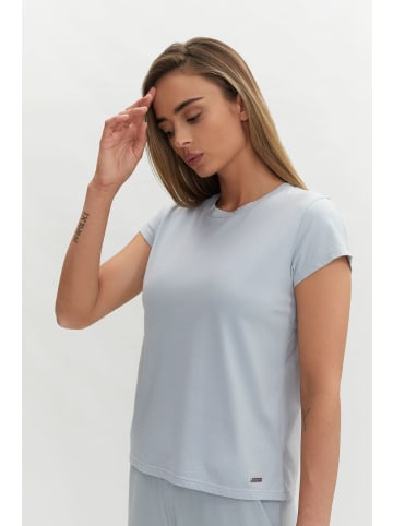 ADLYSH T-Shirt Confident T-Shirt in Smoke Blue