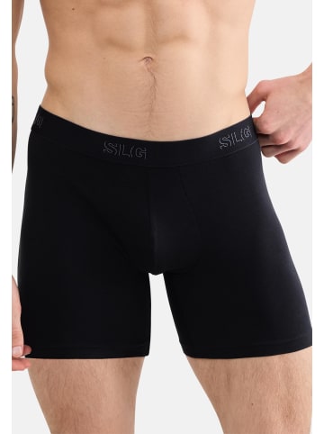Sloggi Long Short / Pant SLG Base in Schwarz / weiß