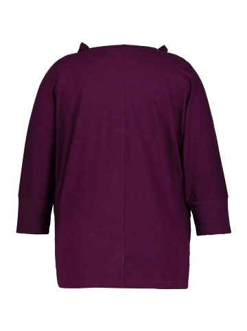 Ulla Popken Shirtjacke in maulbeere