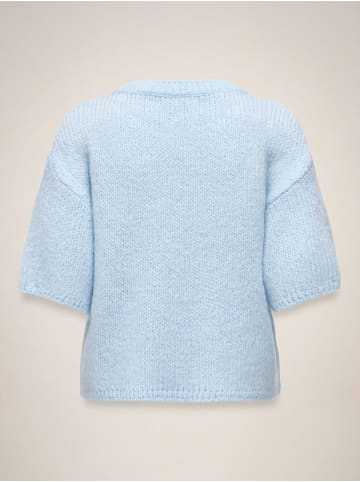 JDY Gestricktes T-Shirt in Cashmere Blue