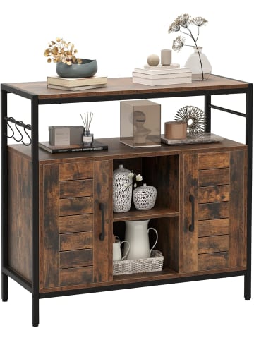 COSTWAY Sideboard Holz in Braun