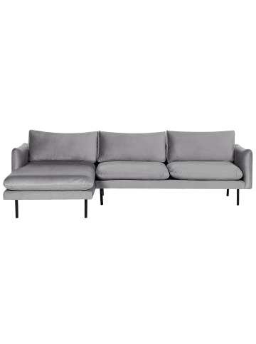 Beliani Ecksofa VINTERBRO in Grau/Schwarz - (W) 279 x (H) 86 x (L) 162 cm
