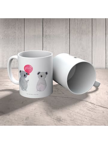 Mr. & Mrs. Panda Kaffeetasse Koala Luftballon ohne Spruch in Weiß