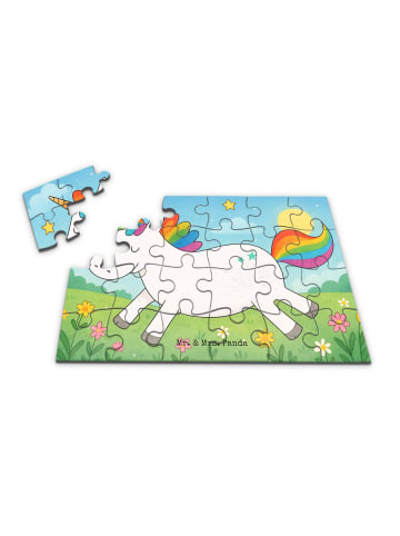 Mr. & Mrs. Panda Puzzle Einhorn Happy Design ohne Spruch in Weiß