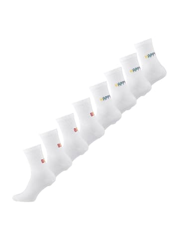 Nur Die  Freizeitsocken Good Vibes Motiv Statement Socken Tennissocken in Be Happy