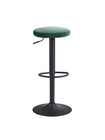 KADIMA DESIGN Barhocker Samt Hocker ohne Lehne 58 - 79 cm in Grün