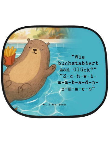 Scheibenschutz Otter Schwimmbad Pommes Design m... in Weiß