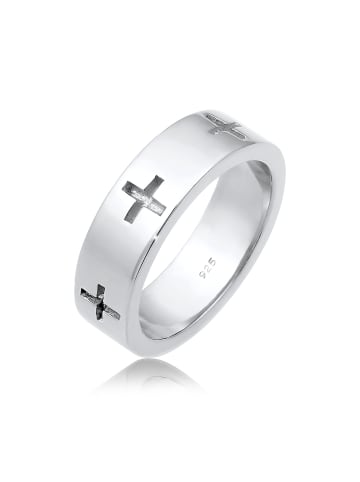 Elli Ring 925 Sterling Silber Kreuz in Silber