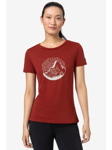 super.natural Merino T-Shirt in rot