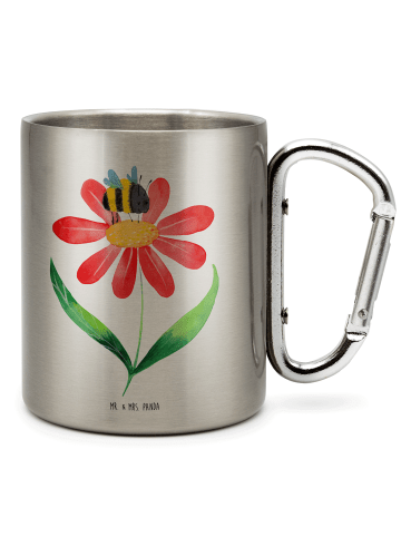 Mr. & Mrs. Panda Becher Hummel Blume ohne Spruch in Silber