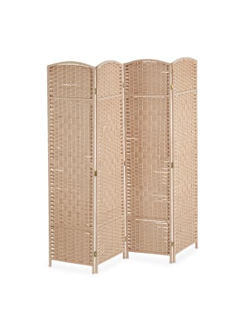 relaxdays Paravent in Natur - (B)160 x (H)170 cm