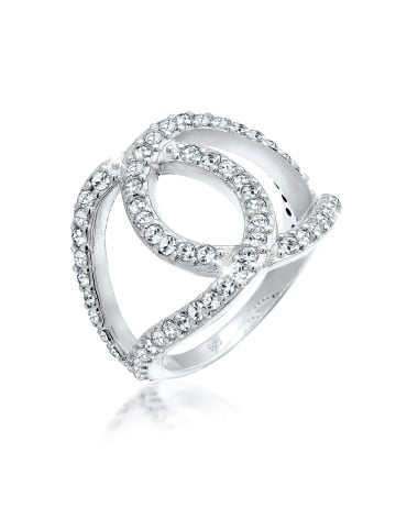 Elli Ring 925 Sterling Silber Knoten, Love-Knots in Weiß