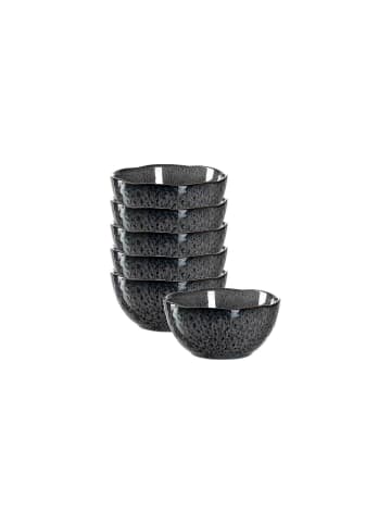 LEONARDO 6er Set Schalen Matera in ø 12.0 cm in anthrazit