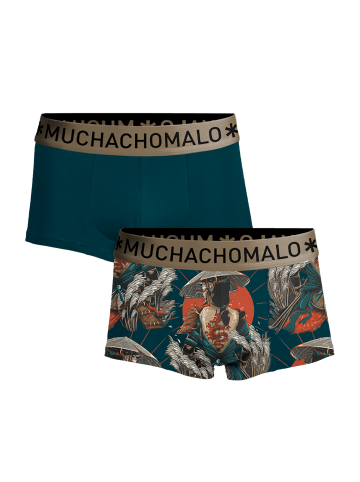 Muchachomalo 2er-Set: Boxershorts in Multicolor/Green