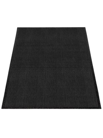 KADIMA DESIGN Outdoor Teppich Natur Balkon, Terrasse in Schwarz