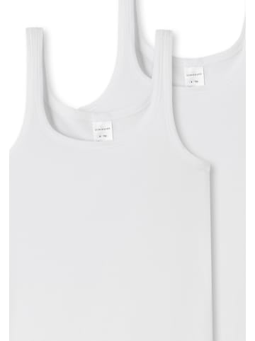 Schiesser Unterhemd / Top Teens Girls 95/5 Cotton in Weiß