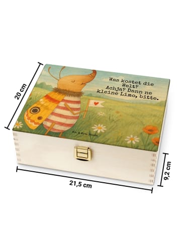 Mr. & Mrs. Panda Teedose Nachtfalter Fähnchen Design mit Spruch in Weiß