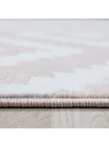 Kurzflor Teppich Pago in Pink