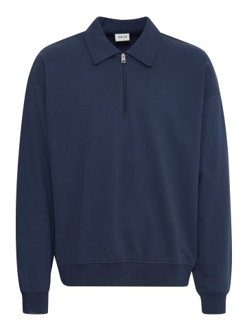 !SOLID Polokragenpullover in Blau
