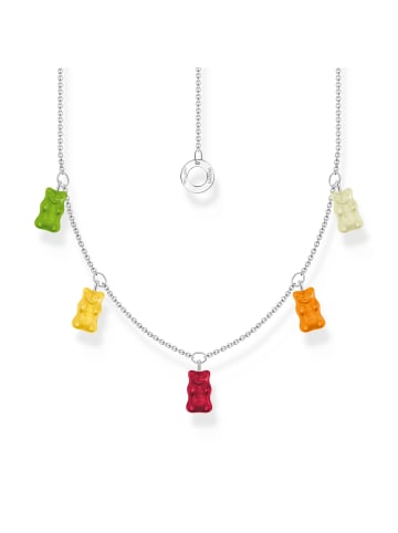 Thomas Sabo Kette Mit Goldbären Bunt in silber, bunt