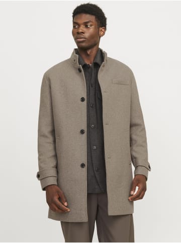 Jack & Jones Wollmantel in Greige