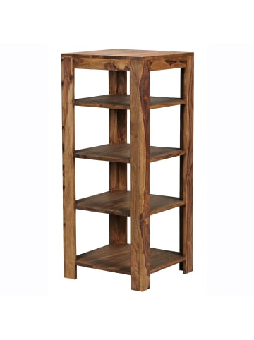 KADIMA DESIGN Standregal MUMBAI Massiv-Holz 105 cm Wohnzimmer-Regal mit 4