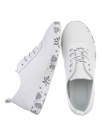 Ital-Design Freizeitschuh in Weiß und Grau