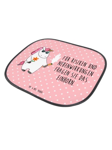 Mr. & Mrs. Panda Sonnenschutz Auto Einhorn Woodstock mit Spruch in Rot Pastell