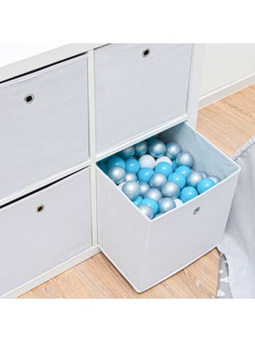 DuneDesign 4er Set Aufbewahrungsbox Saga in Weiß