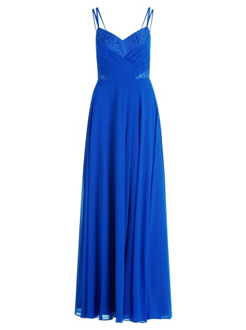 Vera Mont Abendkleid mit Spitze in Jewel Blue