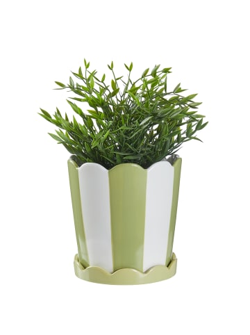 Butlers Blumentopf SUNDAE mit Teller in Grün