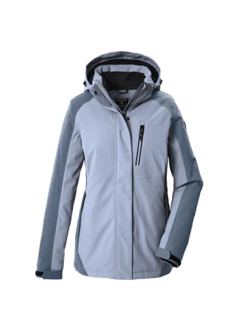 Killtec Funktionsjacke mit Kapuze wasserdicht und Atmungsaktiv in Blau
