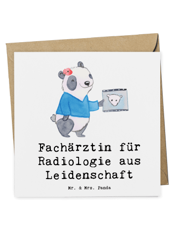 Mr. & Mrs. Panda Deluxe Karte Fachärztin für Radiologie Leidensc... in Weiß
