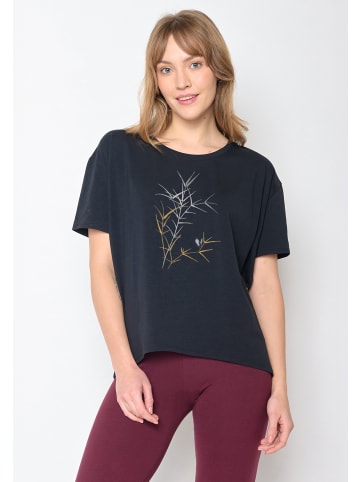 GreenBomb T-Shirt Nature Bird Reed in Schwarz