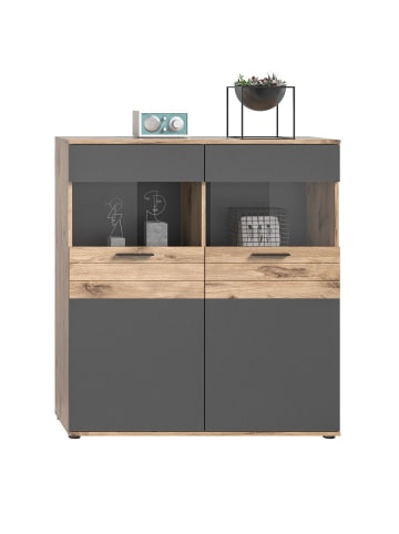 ebuy24 Sideboard Mason 2 Eiche Dekor 110 x 37 cm