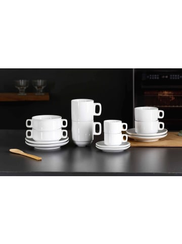 Ritzenhoff & Breker 6er Set Espressountertassen Bianco ø 11 cm in weiß