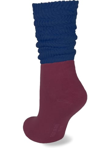 normani 2 Paar Vollfrottee-Socken Casual Couch in Aubergine