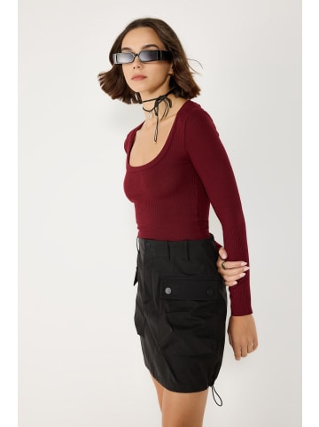 NO MATTER WHAT Blouse in Bordeaux